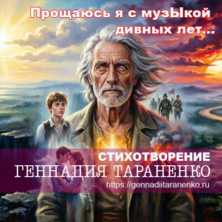 Прощаюсь я с музЫкой дивных лет.... Стихи Геннадия Тараненко