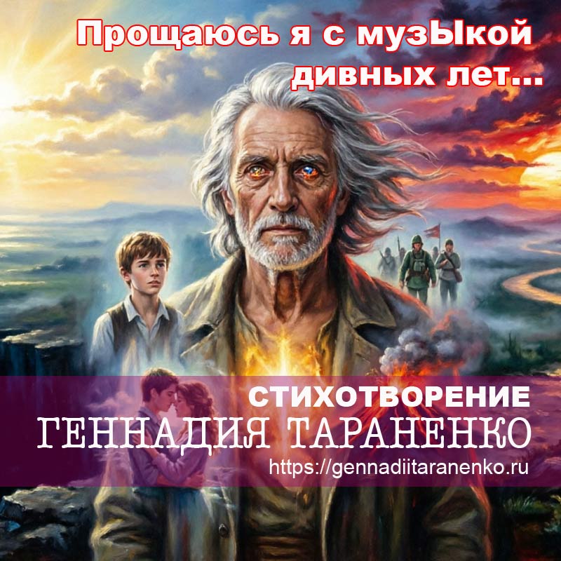 Прощаюсь я с музЫкой дивных лет.... Читать произведение