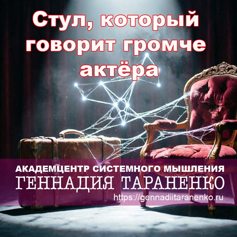 Читать произведение Геннадия Тараненко. Стул, который говорит громче актёра: Почему вещи в театре — это не просто декор? Стул, который говорит громче актёра: Почему вещи в театре — это не просто декор?. Читать произведение