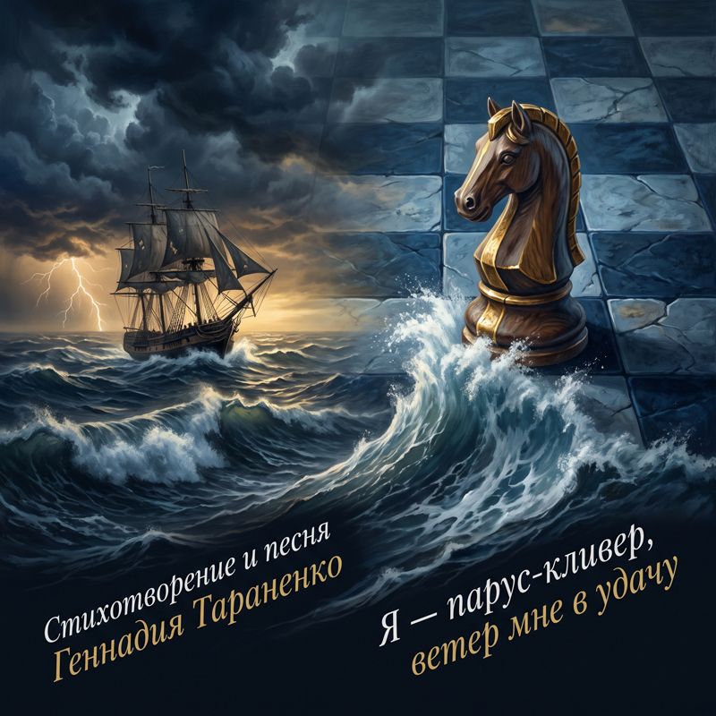 Я — парус-кливер, ветер мне в удачу... Песня и стихотворение Геннадия Тараненко. Читать произведение